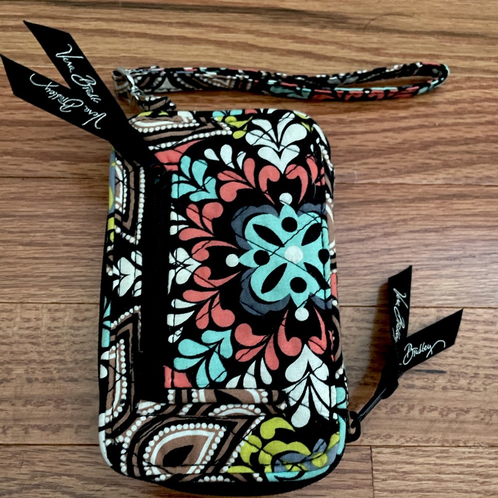 Vera Bradley wallet with phone holder.